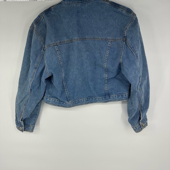 Vintage Jordache Jean Jacket Denim Crop GUC medium - Picture 7 of 7